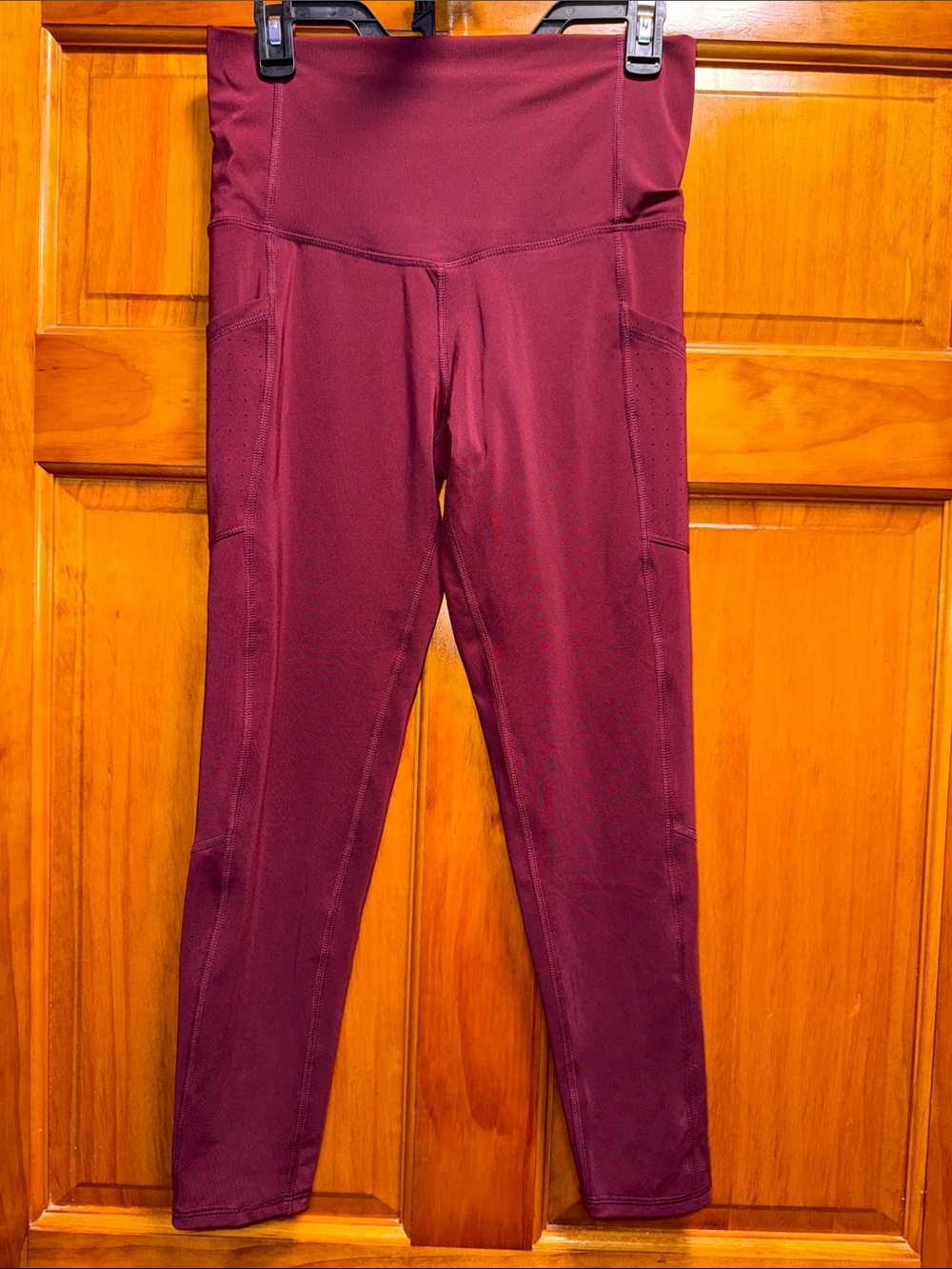 Champion High-Waist Burgundy Sport Leggings